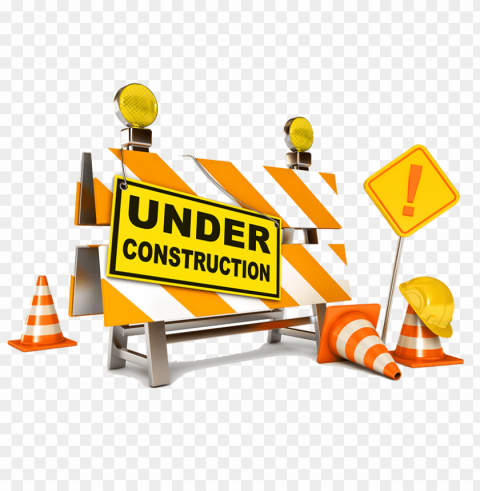 under construction Transparent Background PNG Isolated Pattern