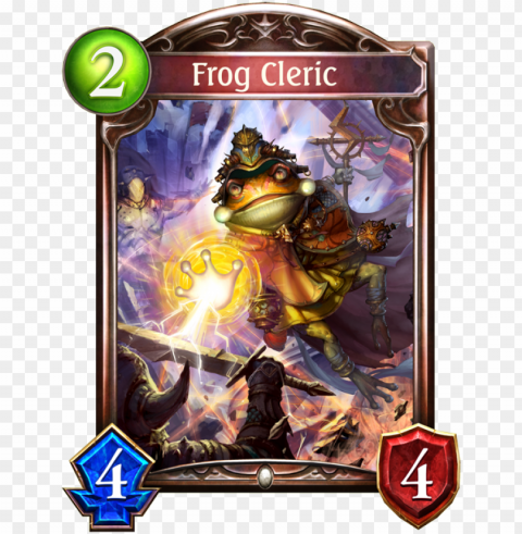 unevolved frog cleric evolved frog cleric - shadowverse card PNG with isolated background PNG transparent with Clear Background ID 674533fc