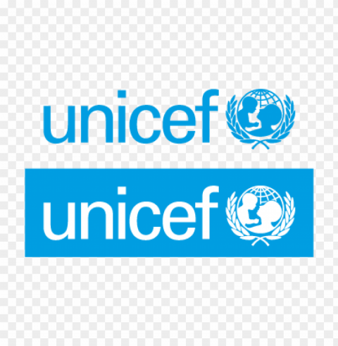 unicef cyan vector logo free PNG images for advertising