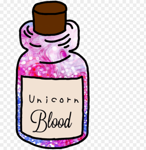 unicorn blood sticker tumblr asthetic aesthetic - unicorn stickers PNG files with no background wide assortment