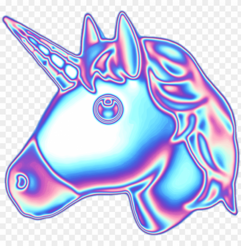 Unicorn Emoji HighResolution Transparent PNG Isolated Item