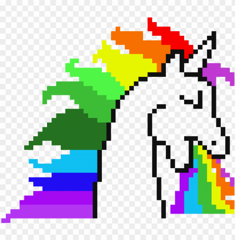 Unicorn - Minecraft Pixel Art PNG Image Isolated With Transparency