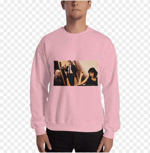 unisex pulp fiction sweatshirt - crew neck PNG Image Isolated on Transparent Backdrop PNG transparent with Clear Background ID 3ffa5995