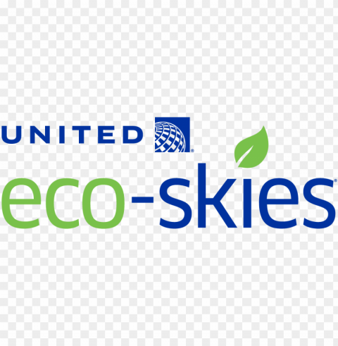 united airlines - united eco skies logo PNG photo without watermark
