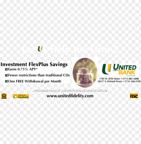 united fidelity bank Clear Background PNG Isolated Design