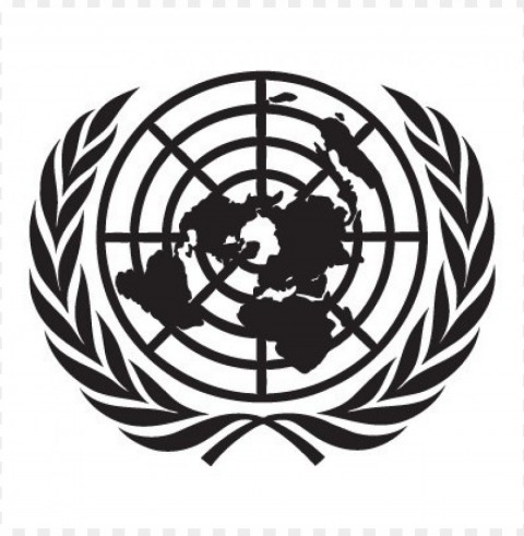 united nations logo vector free PNG cutout