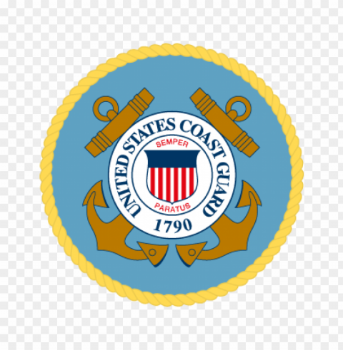 united states coast guard vector logo Isolated Subject in Transparent PNG Format