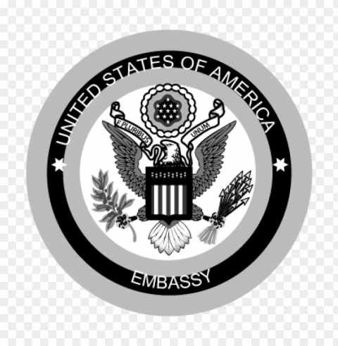 united states of america embassy vector logo Isolated Illustration in HighQuality Transparent PNG