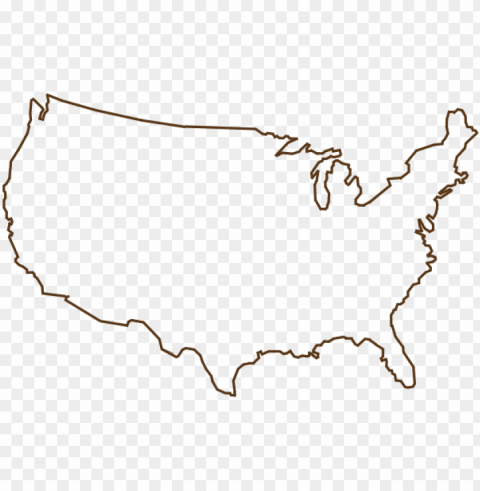 united states outline - usa map outline sv Clear background PNG elements