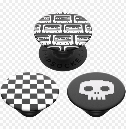 Unk Mix - White And Black Popsocket PNG With Isolated Object