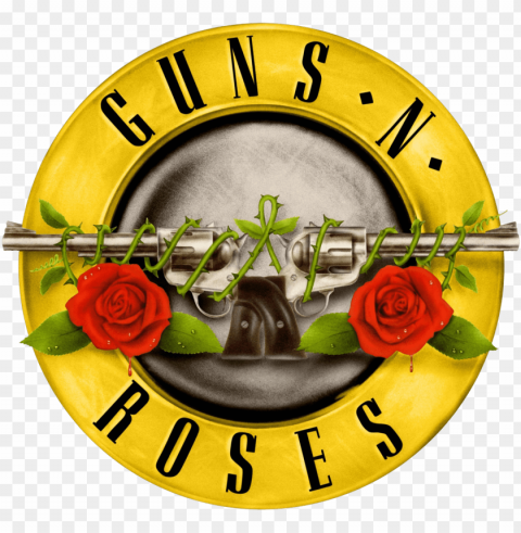 uns n' roses logo - guns n roses slot logo Transparent PNG Isolation of Item