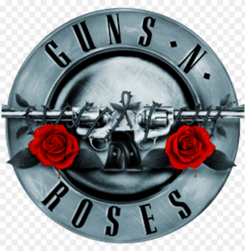 uns n' roses silver logo - guns n roses t shirt mens white Transparent PNG graphics archive