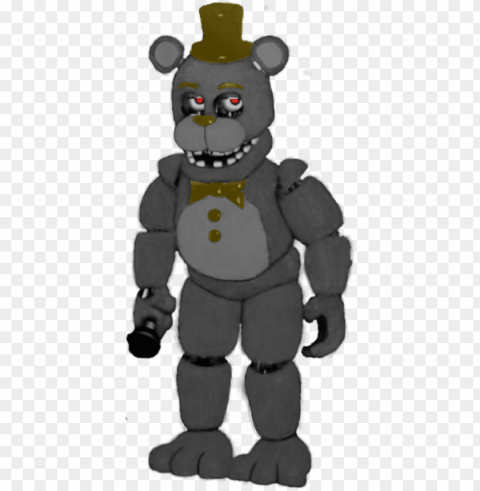 unwithered nightmare fnaf 2 hallway - fnaf 2 old freddy full body Isolated Graphic on Clear Transparent PNG