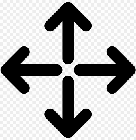 up down left right arrow Isolated Item on Transparent PNG