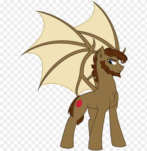 up1ter bat pony bat pony oc beard facial hair - my little pony male hair Isolated Character on HighResolution PNG