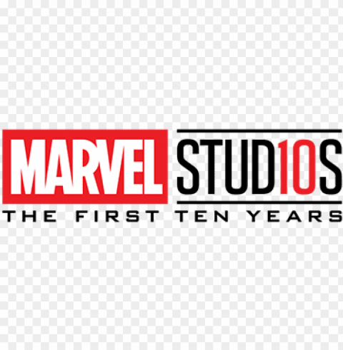 upcoming box marvel studios the first 10 years - marvel stud10s logo PNG Isolated Illustration with Clear Background