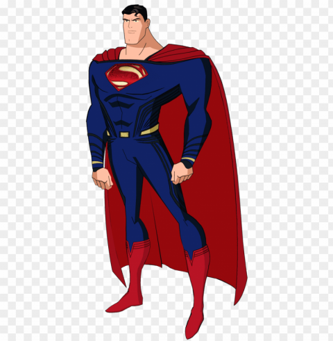 updated dawn of justice superman jlu style by alexbadass - superman justice league cartoo Isolated PNG Graphic with Transparency