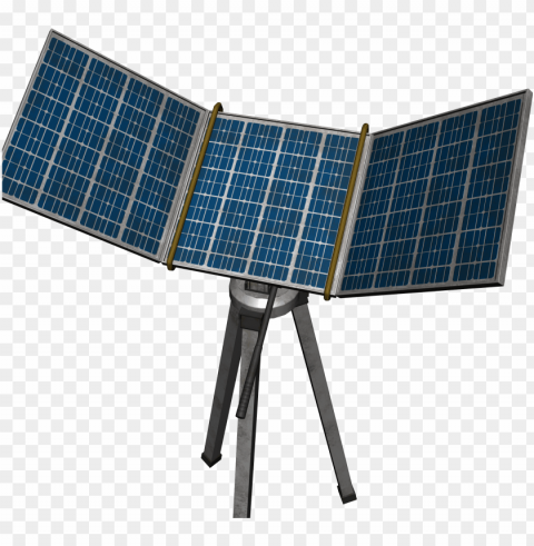 Updated Textures For The Solar Panel - Satellite Isolated Subject On Clear Background PNG