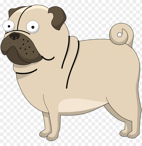 uppy clipart cute pug - dog pug clipart PNG transparent graphic