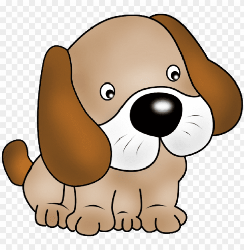 uppy pictures of cute cartoon puppies clipart image - dog cartoon image Isolated Item on Clear Background PNG