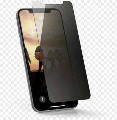 urban armor gear iphone xs iphone x privacy tint - iphone xs screen protector Isolated Item on Clear Background PNG