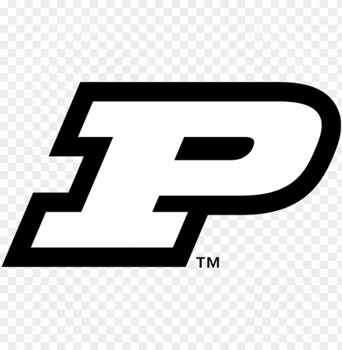 urdue university boilermakers logo black and white - purdue logo black and white Transparent PNG Isolated Graphic with Clarity