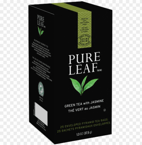 ure leafᵀᴹ hot tea bags green tea with jasmine 25 - pure leaf english breakfast Isolated Element on HighQuality Transparent PNG