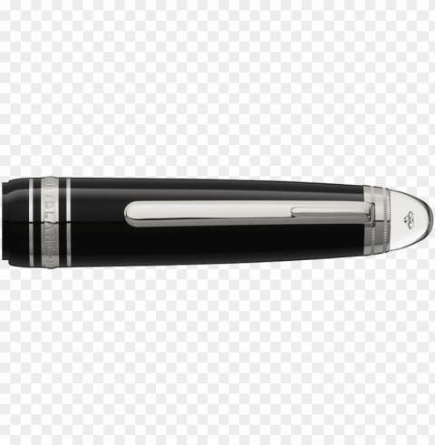 Silver Meisterstuck Fountain Pen PNG Image with Transparent Cutout