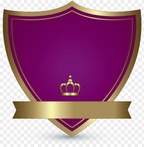 urple and gold crest - shield logo template PNG images no background