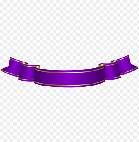 urple banner transparent clip art - purple ribbon banner clipart Clear Background PNG Isolated Subject