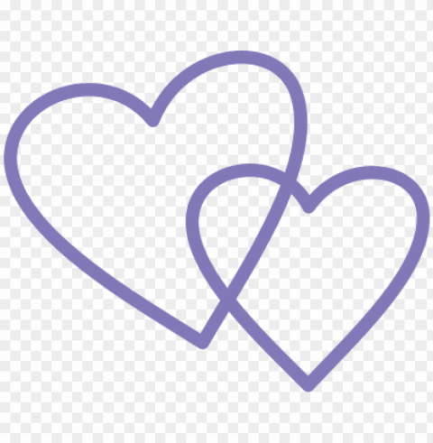 urple double heart shapes svg - double heart shape High-resolution transparent PNG images assortment PNG transparent with Clear Background ID e3bebaab