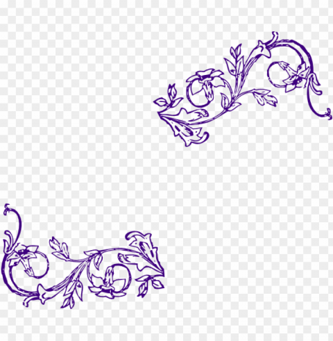 urple flower frame edit clip art - flower clip art PNG Image with Clear Isolation