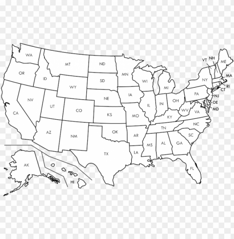 usa map blank clipart library library - blank united states ma Transparent Background PNG Isolated Art