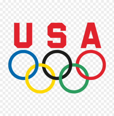 usa olympic team vector logo free Isolated Design Element in HighQuality PNG