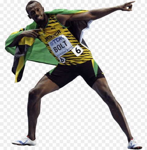 usain bolt - - usain bolt jamaican runner champion sport 24x18 poster PNG images with alpha background