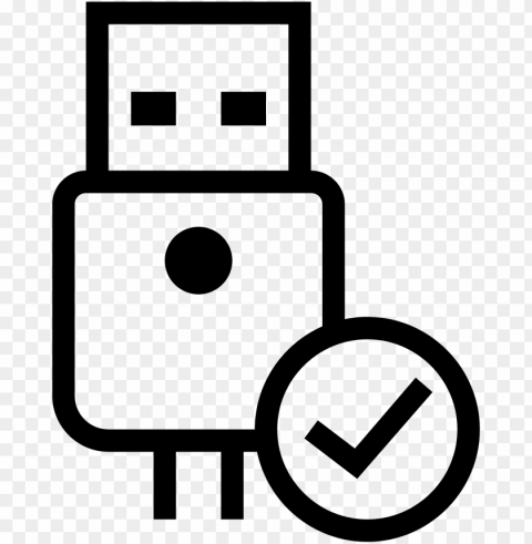 usb podłączone icon - price check icon Transparent PNG Isolated Illustrative Element
