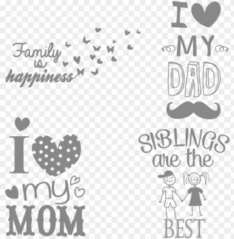 use these sample images from the family quotes clipart - quotes for picsart Isolated Element in Transparent PNG