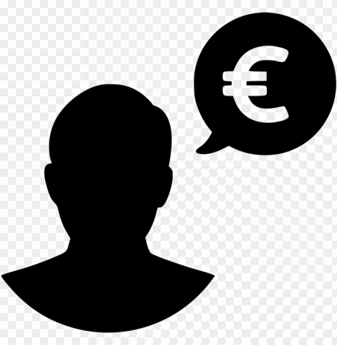 user earnings talk person euro comments - voice of customer ico PNG with Transparency and Isolation
