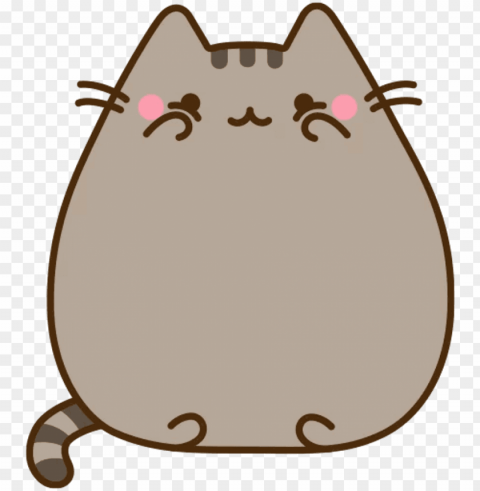 usheen cat clipart - draw pusheen eating pizza Isolated Icon with Clear Background PNG