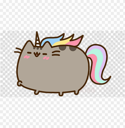 usheen unicorn clipart cat pusheen - pusheen the cat Isolated Object on Transparent PNG