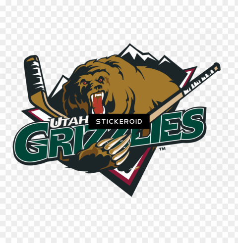 Utah Grizzlies Logo - Utah Grizzlies Hockey PNG With Transparent Overlay