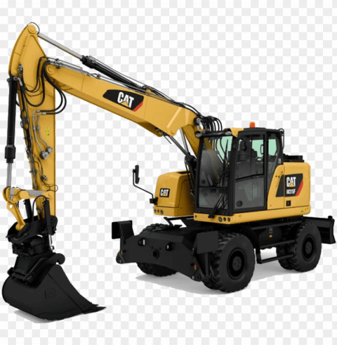ute cat wheel excavator - machines constructio PNG icons with transparency