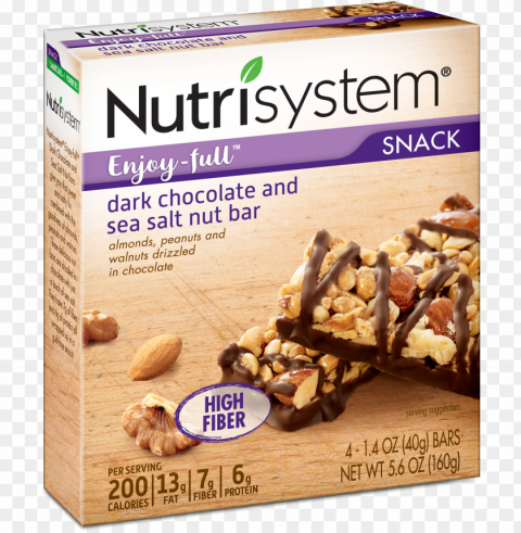 utrisystem enjoy-full dark chocolate and sea salt - nutrisystem Isolated Graphic Element in Transparent PNG