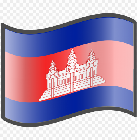 uvola cambodia flag - flag cambodia Isolated Graphic Element in HighResolution PNG