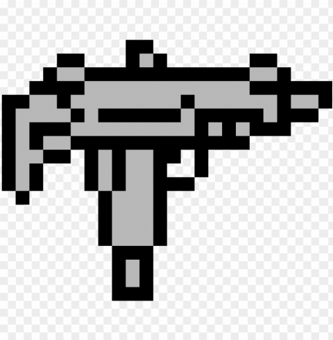 uzi - gun pixel art Alpha PNGs PNG transparent with Clear Background ID ae712481