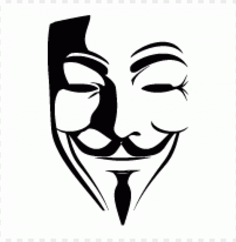 v for vendetta vector free Isolated Character in Transparent Background PNG