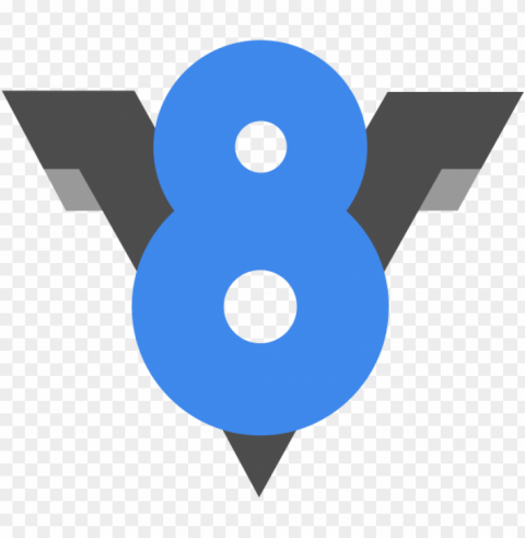 v8 logo PNG for social media PNG transparent with Clear Background ID a6de1e01