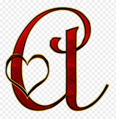 Valentine Capital Letter A Free PNG File