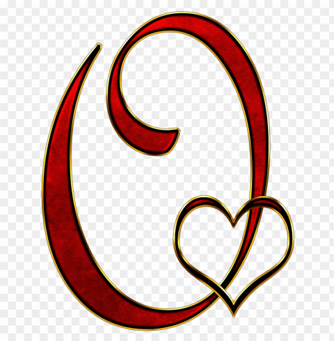valentine capital letter o PNG for Photoshop