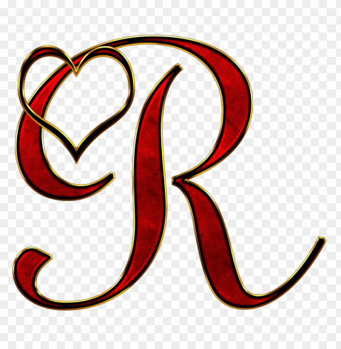 valentine capital letter r PNG for t-shirt designs PNG transparent with Clear Background ID d427d176